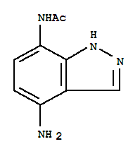 (5ci)-7-乙酰氨基-4-氨基-吲唑結構式_858227-47-1結構式