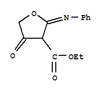 (1ci)-四氫-4-酮-2-苯基亞氨基-3-呋喃羧酸乙酯結(jié)構(gòu)式_861541-62-0結(jié)構(gòu)式