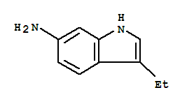 (9ci)-3-乙基-1H-吲哚-6-胺結(jié)構(gòu)式_873055-15-3結(jié)構(gòu)式
