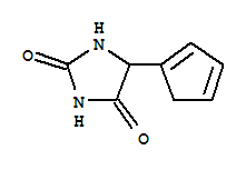 5-(1,3-環(huán)戊二烯-1-基)-2,4-咪唑烷二酮結(jié)構(gòu)式_875827-06-8結(jié)構(gòu)式