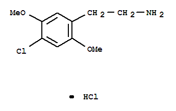 2-(4-氯-2,5-二甲氧基苯基)乙胺鹽酸鹽結(jié)構(gòu)式_88441-15-0結(jié)構(gòu)式