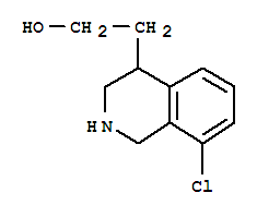 2-(8-氯-1,2,3,4-四氫異喹啉-4-基)乙醇結(jié)構(gòu)式_885268-71-3結(jié)構(gòu)式