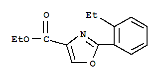2-(2-乙基苯基)-噁唑-4-羧酸乙酯結(jié)構(gòu)式_885274-58-8結(jié)構(gòu)式