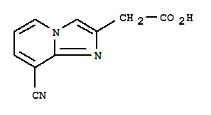(8-氰基-咪唑并[1,2-a]吡啶-2-基)-乙酸結(jié)構(gòu)式_885275-53-6結(jié)構(gòu)式