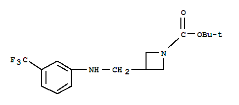 1-Boc-3-([(3-三氟甲基-苯基)-氨基]-甲基)-氮雜丁烷結(jié)構(gòu)式_887590-23-0結(jié)構(gòu)式