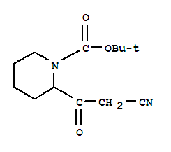 2-(2-氰基乙?；?-哌啶-1-羧酸叔丁酯結(jié)構(gòu)式_887592-68-9結(jié)構(gòu)式
