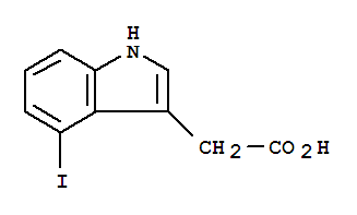 (9ci)-4-碘-1H-吲哚-3-乙酸結(jié)構(gòu)式_89434-02-6結(jié)構(gòu)式