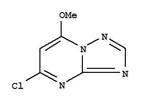 5-氯-7-甲氧基-[1,2,4]噻唑并[1,5-a]嘧啶結(jié)構(gòu)式_89581-76-0結(jié)構(gòu)式