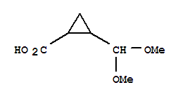(9ci)-2-(二甲氧基甲基)-環(huán)丙烷羧酸結構式_89709-86-4結構式