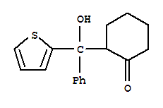 2-(羥基苯基-2-噻吩甲基)-環(huán)己酮結構式_90128-15-7結構式