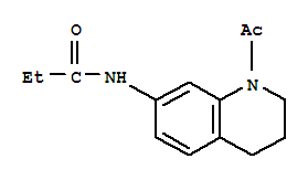 N-(1-乙?；?1,2,3,4-四氫-7-喹啉)-丙酰胺結(jié)構(gòu)式_903327-68-4結(jié)構(gòu)式