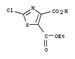 2-氯-5-(乙氧基羰基)-1,3-噻唑-4-羧酸結(jié)構(gòu)式_907545-80-6結(jié)構(gòu)式