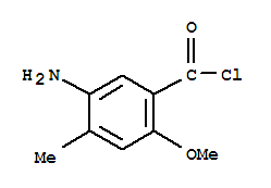 Benzoyl chloride, 5-amino-2-methoxy-4-methyl-(9ci) Structure,90763-49-8Structure