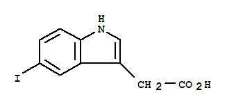 (9ci)-5-碘-1H-吲哚-3-乙酸結(jié)構(gòu)式_90841-87-5結(jié)構(gòu)式