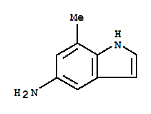 (9ci)-7-甲基-1H-吲哚-5-胺結(jié)構(gòu)式_90868-09-0結(jié)構(gòu)式