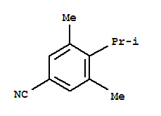 Benzonitrile, 3,5-dimethyl-4-(1-methylethyl)-(9ci) Structure,90877-62-6Structure