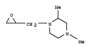 (7ci)-1-(2,3-環(huán)氧基丙基)-2,4-二甲基-哌嗪結(jié)構(gòu)式_91086-22-5結(jié)構(gòu)式