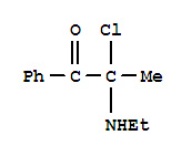 Propiophenone, 2-chloro-2-(ethylamino)-(7ci) Structure,91131-21-4Structure