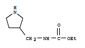 Carbamic acid, (3-pyrrolidinylmethyl)-, ethyl ester (9ci)Structure,91189-31-0Structure Carbamic acid, (3-pyrrolidinylmethyl)-, ethyl ester (9ci) Structure,91189-31-0Structure