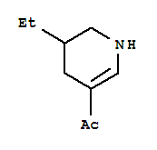 (9ci)-1-(5-乙基-1,4,5,6-四氫-3-吡啶)-乙酮結構式_91670-75-6結構式