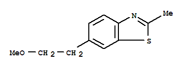 Benzothiazole, 6-(2-methoxyethyl)-2-methyl-(7ci) Structure,92367-63-0Structure
