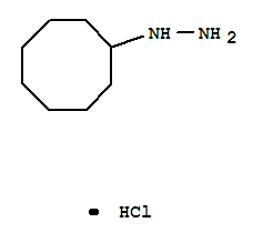 1-環(huán)辛基肼鹽酸鹽結(jié)構(gòu)式_92379-99-2結(jié)構(gòu)式