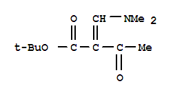 (E)-叔丁基 2-((二甲基氨基)亞甲基)-3-氧代丁酸酯結構式_93552-74-0結構式