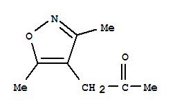 (9ci)-1-(3,5-二甲基-4-異噁唑基)-2-丙酮結構式_95113-53-4結構式