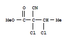 Butyric acid, 2,3-dichloro-2-cyano-, methyl ester (6ci) Structure,98198-89-1Structure