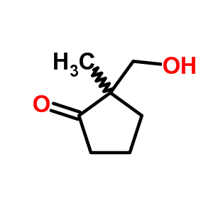 2-(羥基甲基)-2-甲基-環(huán)戊酮結構式_10316-60-6結構式