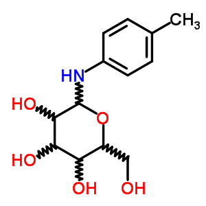 n-(4-甲基苯基)-D-吡喃葡萄糖胺結(jié)構(gòu)式_10571-77-4結(jié)構(gòu)式