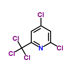 2,4-二氯-6-(三氯甲基)吡啶結(jié)構(gòu)式_1129-19-7結(jié)構(gòu)式