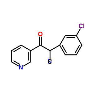 2-(3-氯苯基)-2-氰基-1-(3-吡啶)-1-乙酮結(jié)構(gòu)式_114444-10-9結(jié)構(gòu)式