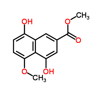 4,8-Dihydroxy-5-methoxy-2-naphthalenecarboxylic acid methyl esterStructure,120016-57-1Structure 4,8-Dihydroxy-5-methoxy-2-naphthalenecarboxylic acid methyl ester Structure,120016-57-1Structure