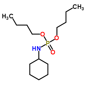 N-二丁氧基膦環(huán)己胺結(jié)構(gòu)式_13021-77-7結(jié)構(gòu)式