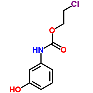 2-氯-N-(3-羥基苯基)氨基甲酸乙酯結(jié)構(gòu)式_13683-95-9結(jié)構(gòu)式