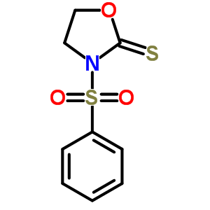 3-(苯基磺?；?-2-噁唑啉硫酮結(jié)構(gòu)式_14627-86-2結(jié)構(gòu)式