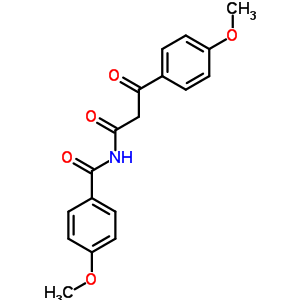 4-甲氧基-n-(4-甲氧基苯甲?；?-b-氧代-苯丙酰胺結(jié)構(gòu)式_15231-18-2結(jié)構(gòu)式