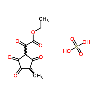 2-(3-甲基-2,4,5-三氧代-環(huán)戊基)-2-氧代-乙酸乙酯結構式_15304-11-7結構式