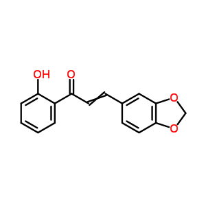 3-(1,3-苯并二氧雜環(huán)戊烯-5-基)-1-(2-羥基苯基)-2-丙烯-1-酮結(jié)構(gòu)式_16669-99-1結(jié)構(gòu)式
