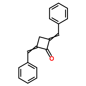 2,4-雙(苯基亞甲基)-環(huán)丁酮結構式_17078-41-0結構式