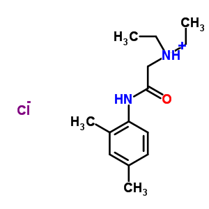 2-​(二乙基氨基)​-​N-​(2,​4-​二甲基苯基)​乙酰胺鹽酸鹽結構式_17289-54-2結構式