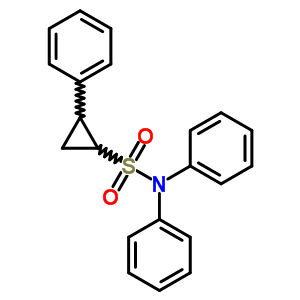 反式-(8CI)-N,N,2-三苯基環(huán)丙烷磺酰胺結(jié)構(gòu)式_17299-23-9結(jié)構(gòu)式