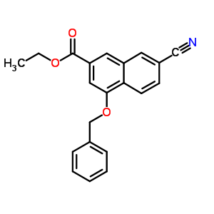 7-氰基-4-(苯基甲氧基)-2-萘羧酸乙酯結構式_178877-04-8結構式