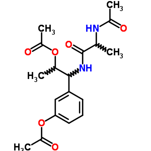 2-(乙?；被?-N-[2-(乙?；趸?-1-[3-(乙酰基氧基)苯基]丙基]-丙酰胺結(jié)構(gòu)式_18802-18-1結(jié)構(gòu)式