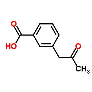 3-(2-氧代-丙基)苯甲酸結(jié)構(gòu)式_205927-63-5結(jié)構(gòu)式