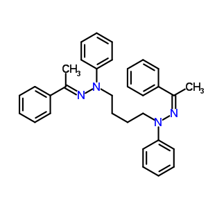 N,N-二苯基-N,N-雙(1-苯基亞乙基氨基)丁烷-1,4-二胺結(jié)構(gòu)式_21219-01-2結(jié)構(gòu)式