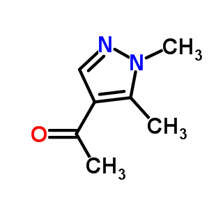 1-(1,5-二甲基-1H-吡唑-4-基)乙酮結構式_21686-05-5結構式