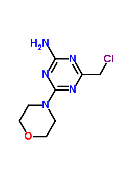 4-(氯甲基)-6-嗎啉-4-基-1,3,5-噻嗪-2-胺結(jié)構(gòu)式_21868-41-7結(jié)構(gòu)式