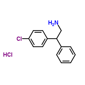 2-(4-氯苯基)-2-苯乙胺鹽酸鹽結(jié)構(gòu)式_21998-50-5結(jié)構(gòu)式